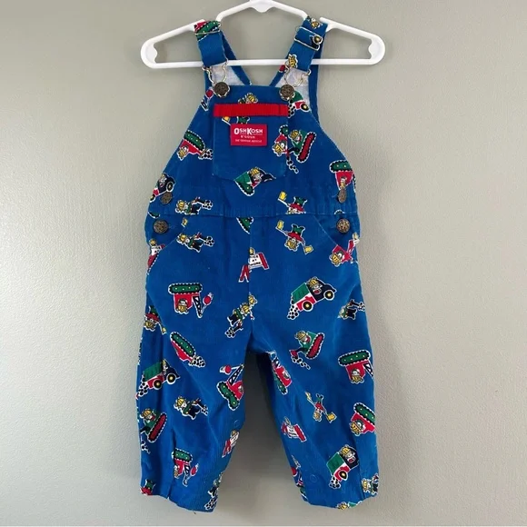 Vintage Oshkosh B’Gosh Mice at Work matching Overall Set - Picture 3 of 13